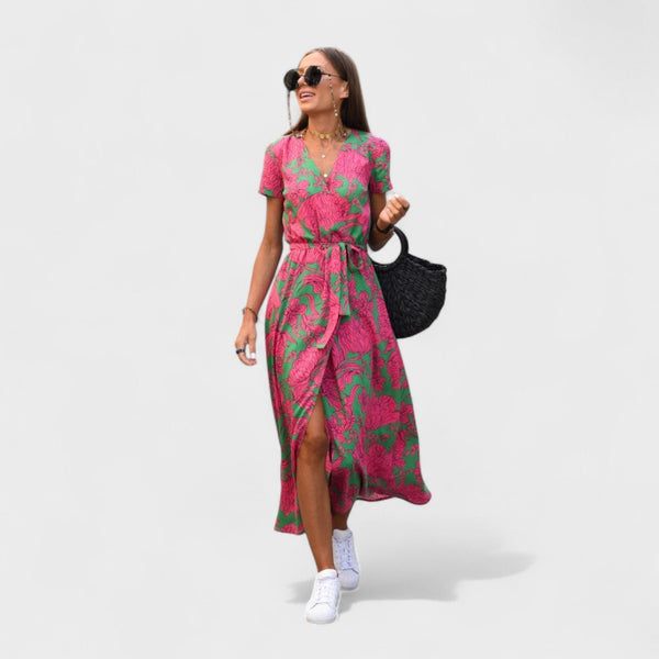 Ružový Ľan – Boho Chic Šaty